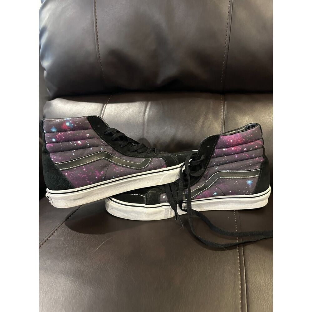 Vans Sk8 Hi Cosmic Galaxy Nebula Men’s Suede Sneakers Black & Purple US Size 9.5 - Picture 4 of 6